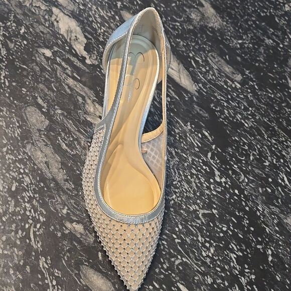 BRAND NEW JESSICA SIMPSON ELEGANT JEWEL STUDDED POINTED TOE STILETTO  SANDAL G1 - Picture 10 of 14